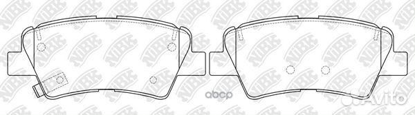 Колодки тормозные дисковые задние NiBK PN0591 Я