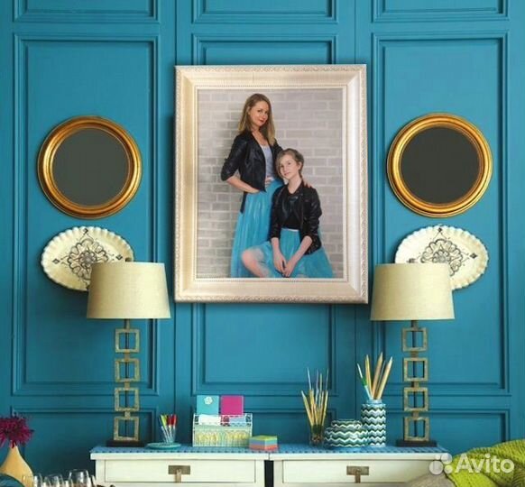 Портрет по фото маслом, карандашом на заказ