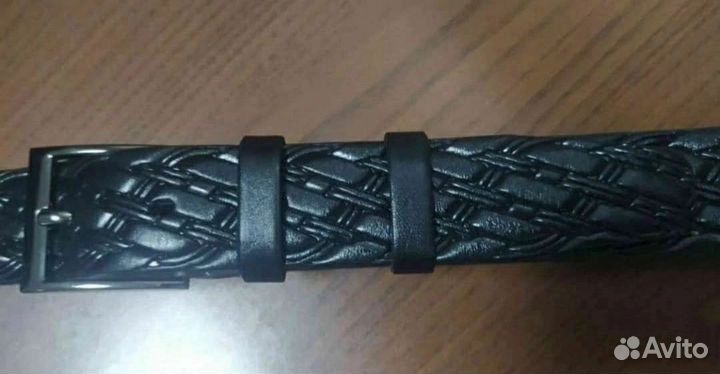 Мужской кожаный ремень. Брючный