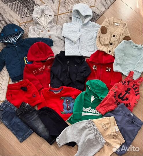 Пакет брендовых вещей на мальчика 56-62