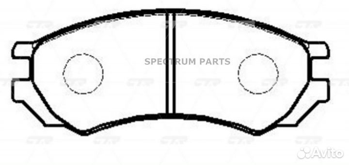 CTR GK0810 / CKN-95 Колодки тормозные дисковые пер