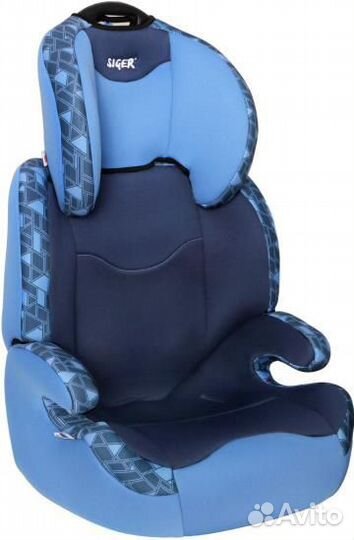 Автокресло 15-36кг Siger Bera Синяя Мозаика
