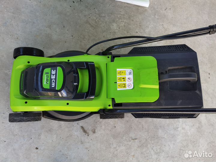 Газонокосилка аккумуляторная Greenworks 33 см 24v