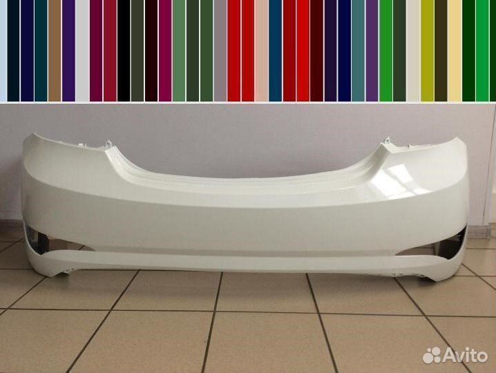 Бампер задний Hyundai Solaris 2014-2017 в цвет