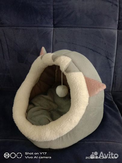 Домик лежанка для кошки 32*28*30