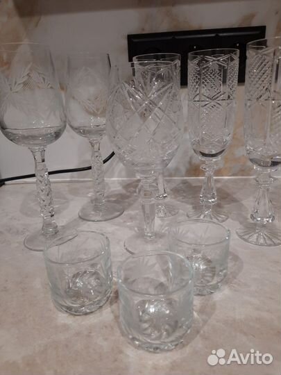 Хрустальные фужеры,бокалы,рюмки ССР