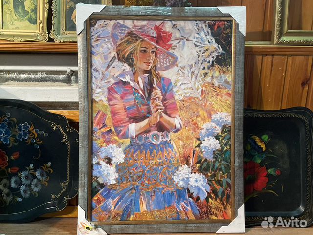 Картина Девушка с зонтиком