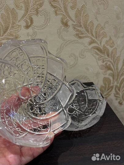 Ваза конфетница хрусталь СССР