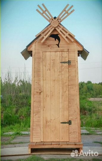 Уличный туалет деревянный Ж767