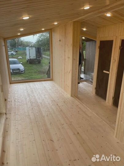 Баня шифт 9х5 под ключ