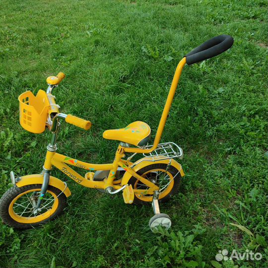 Детский велосипед с ручкой бу
