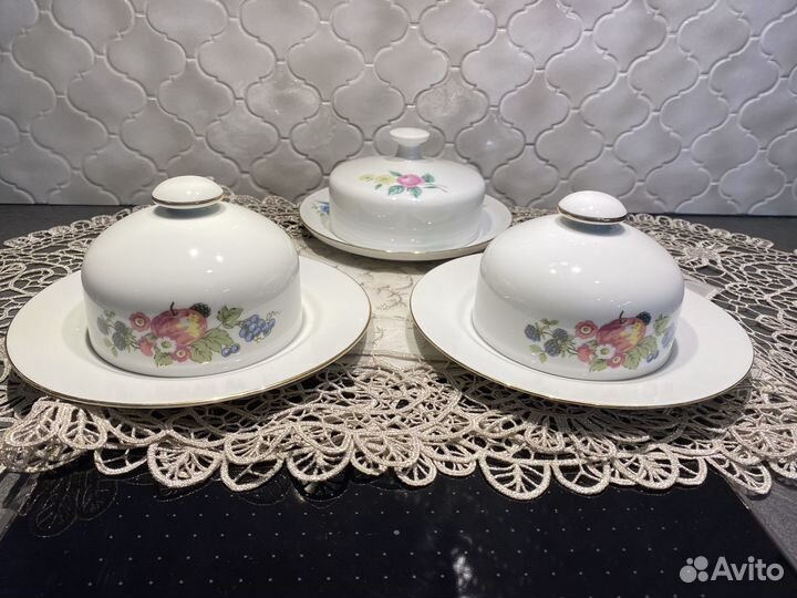 Масленка ГДР Ильменау. Винтаж. Новая