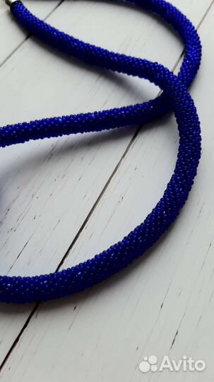 Колье-жгут с бусиной из муранского стекла