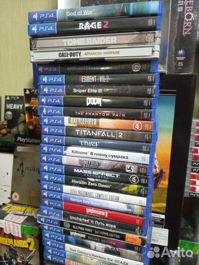 Диски для Sony PlayStation 4 разные
