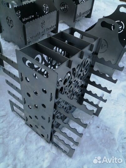 Мангал вертикальный разборный толщина 3мм