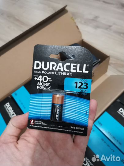 Батарейки Duracell Cr123