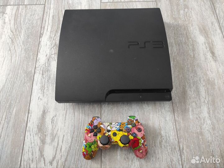 Playstation 3 slim (прошитая) 300 гб - 33 игры
