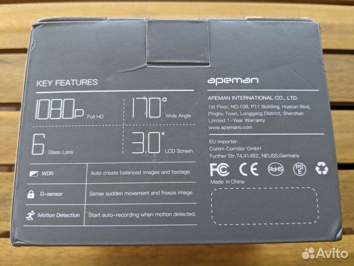 Видеорегистратор Apeman c450 FullHD