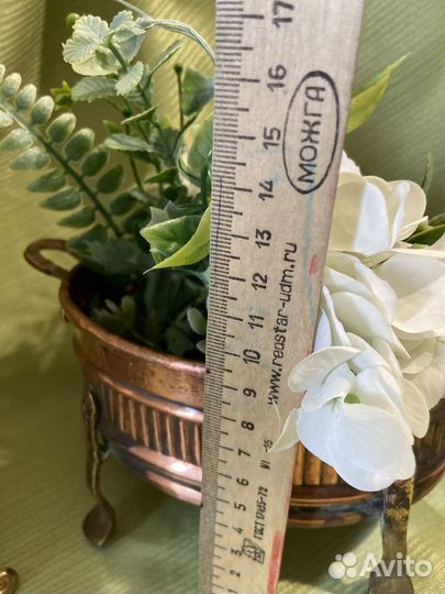 Медное кашпо. финляндия