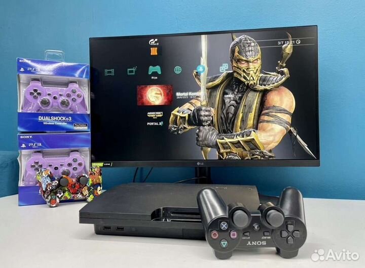 Игровая приставка PS 3 playstation 3 slim 50gb