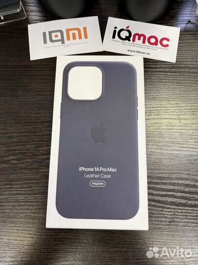 Чехол iPhone 14 Pro Max Leather Case