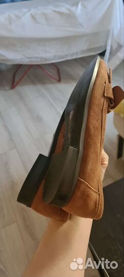 Мокасины женские 36 размер натуральная замша