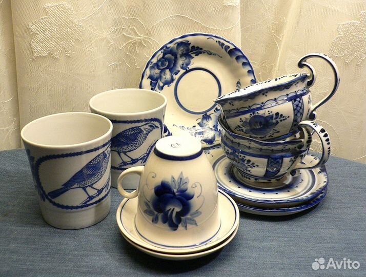 Чашки, бокалы Гжель, лфз