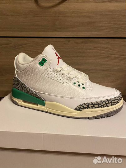 Кроссовки Nike air Jordan 3 retro lucky green