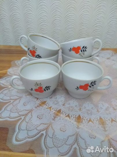 Чашки, кружки, менажницы и др