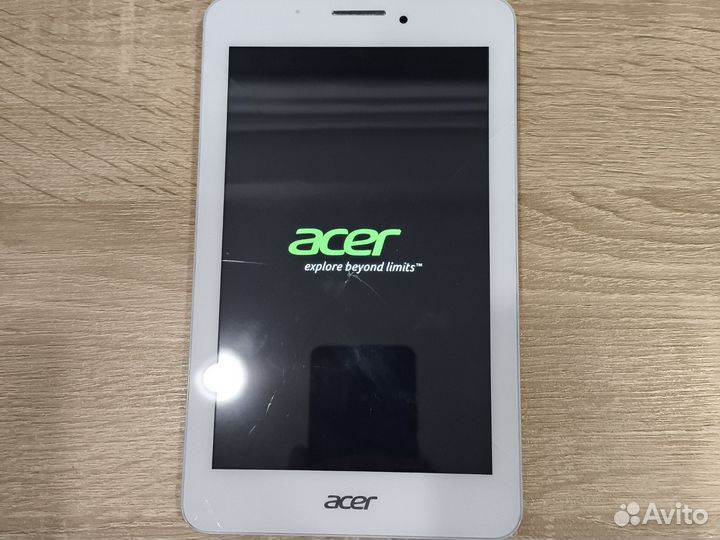 Планшет acer,рабочий,разбитый дисплей