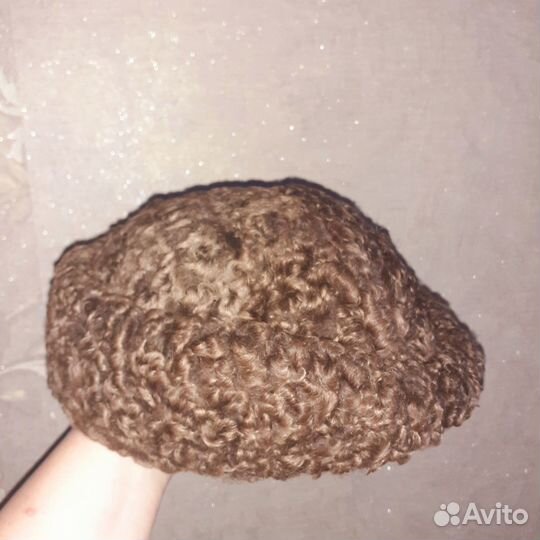 56р. Женская шапка из каракуля рот-фронт