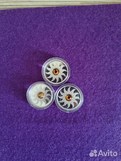 Монета Топаз. Камень рождения. Канада