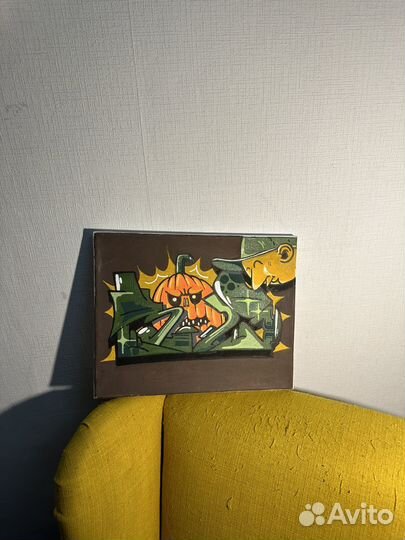 Картина на холсте, акрил - 