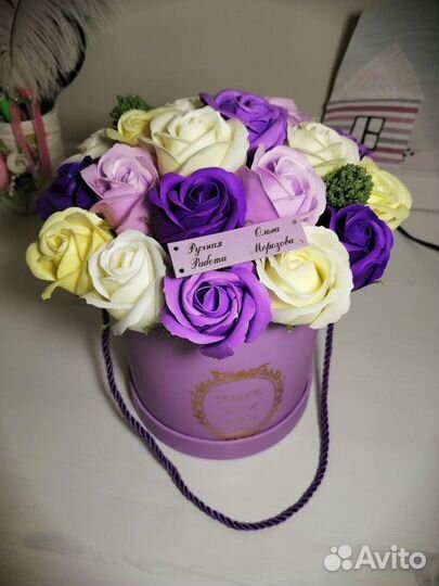 Букет из мыльных цветов