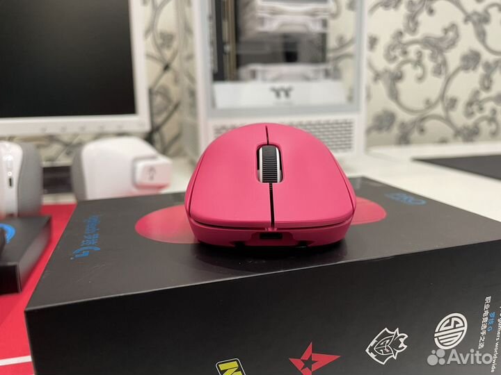 Logitech g pro x superlight pink + глайды