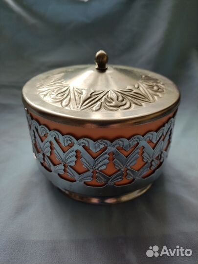 Сахарница винтажная СССР Мельхиор