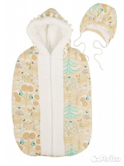 Зимний конверт для новорождённого на выписку