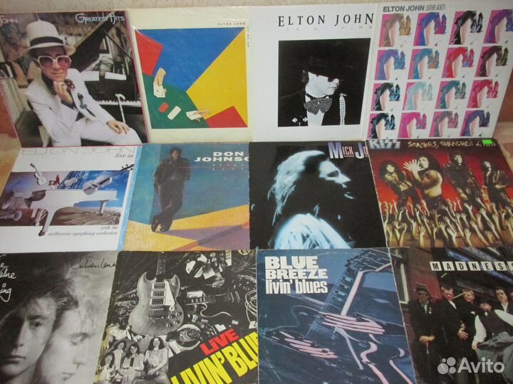 Виниловые пластинки-рок H -I-J-K-L