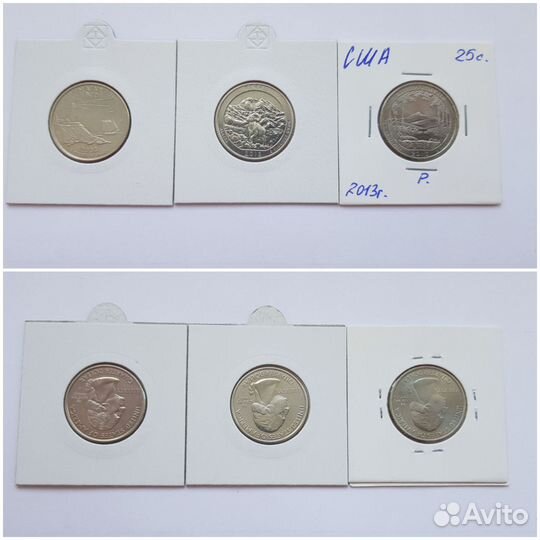 Монеты Сейшелы, Индонезия, США