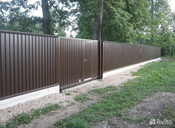 Заборы из профнастила