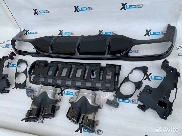 Диффузор Mercedes w213 e53 amg в сборе