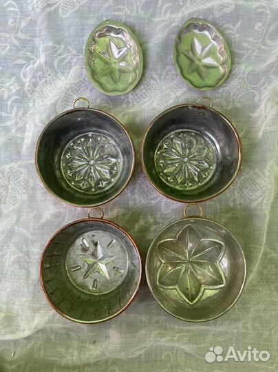 Формочка для выпечки медь звезда, снежинка