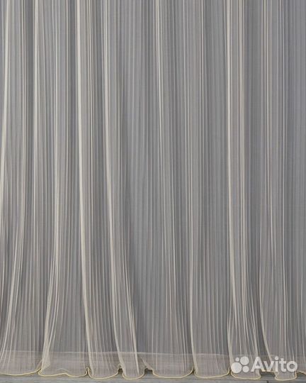 Тюль Плиссе Бежевый