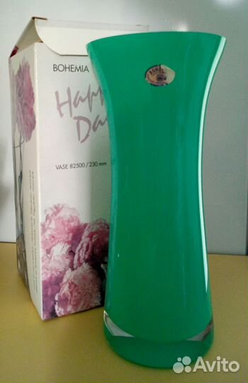 Ваза Богемия Блюдо Богемия Ваза с оленем на гербе