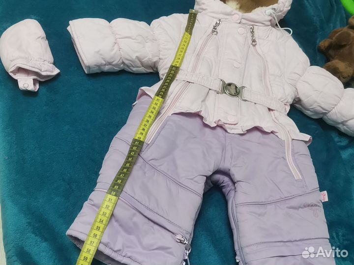 Зимний комбинезон для девочки 74
