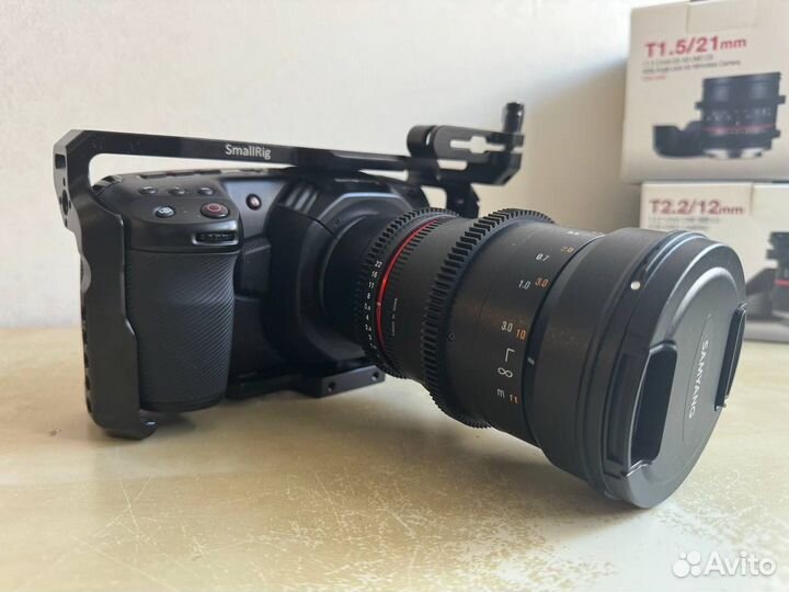 Камера Blackmagic pocket 4k плюс объективы