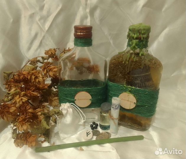 Ведьмина бутылка на деньги,защиту,любовь