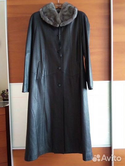 Плащ кожаный