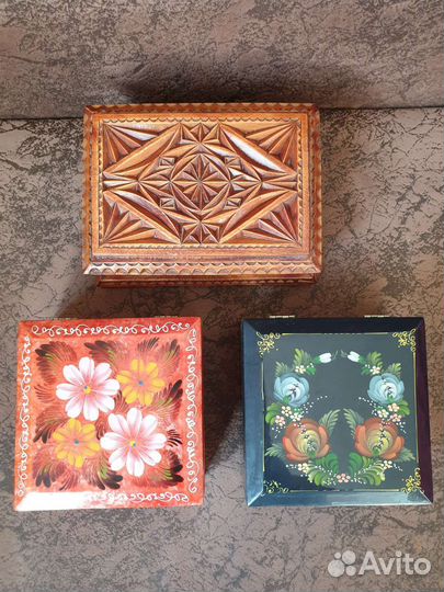 Шкатулка деревянная СССР