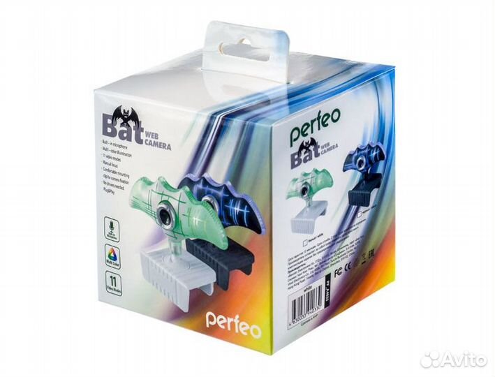 Perfeo Web Camera «Bat», 0.3мп, с микрофоном, USB